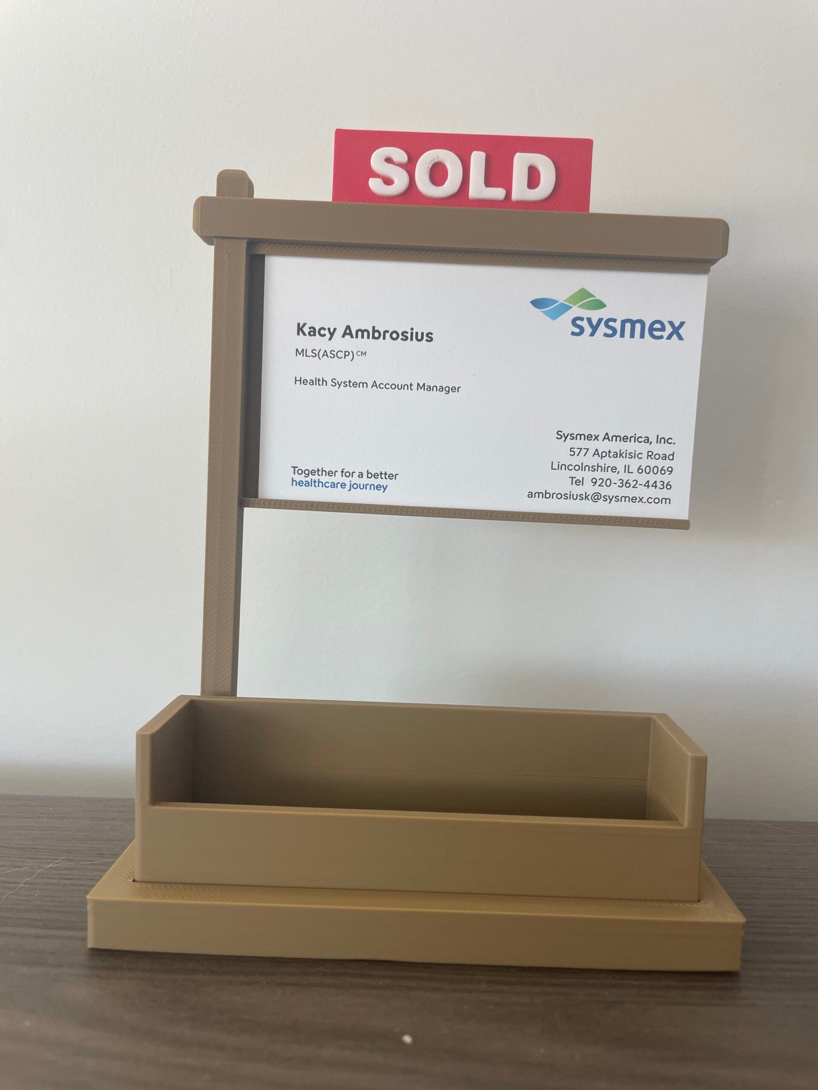 Business Card Holder - Brown
